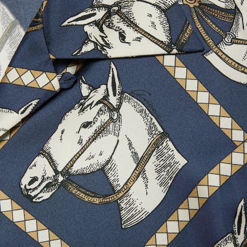 Premium Equestrian-Print Full sleeve Shirt