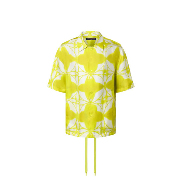 Branded Monogram Shibori Short-Sleeved Shirt
