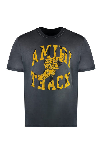 Track Logo-Flocked Premium T-shirt