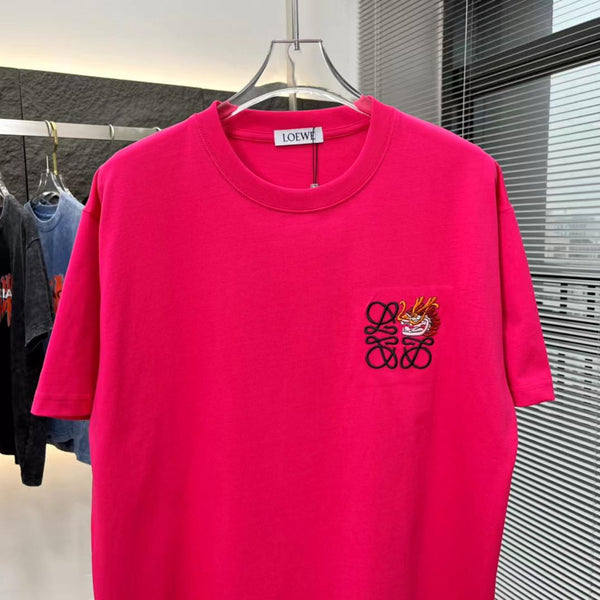 Premium Drop Shoulder Embroidered Logo with Dragan Face Tee