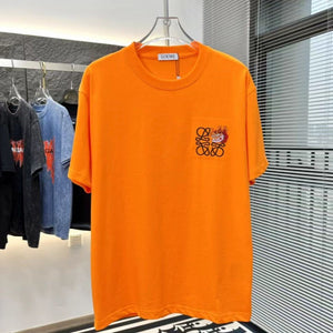 Branded  Drop Shoulder Embroidered Logo  Tee