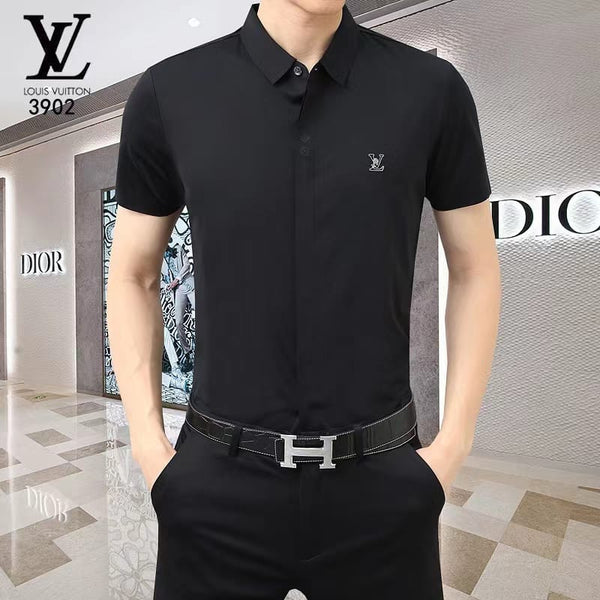 Elegant Style With  Initial Log Half Sleeve Shirt