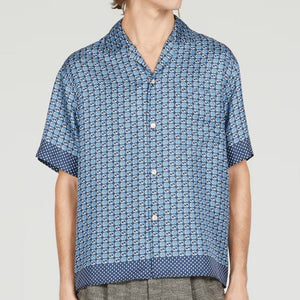 Geometric Interlocking G Print Hawaii shirt