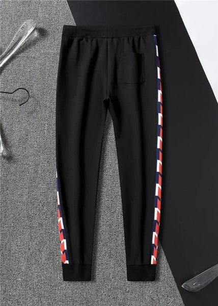 Black Monogram Print Imported Premium Tracksuit