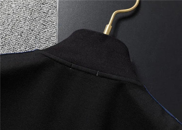 Black Monogram Print Imported Premium Tracksuit