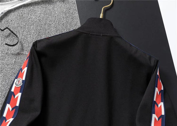 Black Monogram Print Imported Premium Tracksuit