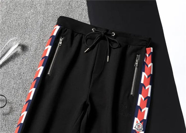 Black Monogram Print Imported Premium Tracksuit