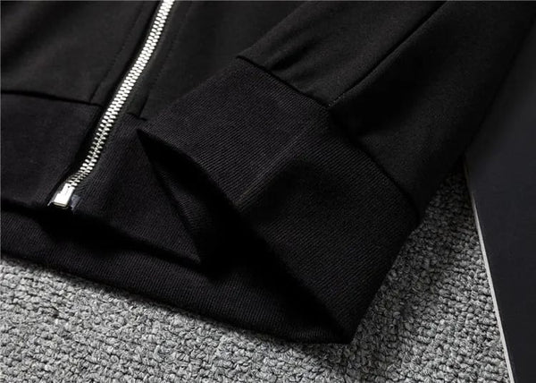 Black Monogram Print Imported Premium Tracksuit