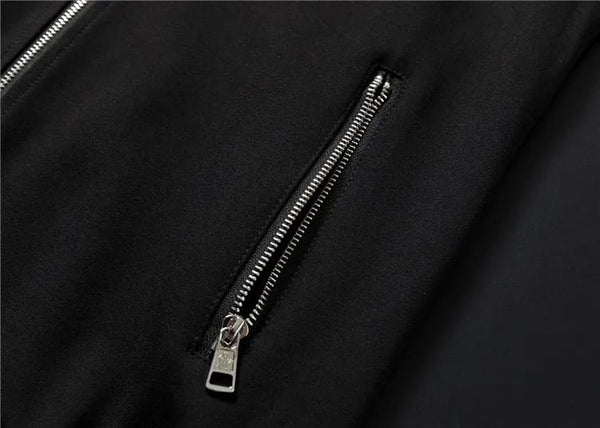 Black Monogram Print Imported Premium Tracksuit