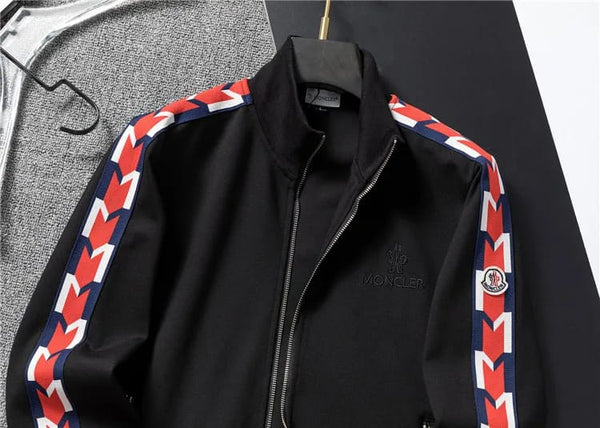 Black Monogram Print Imported Premium Tracksuit