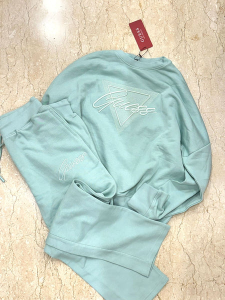 Premium Embossed Logo Round Neck Tracksuit