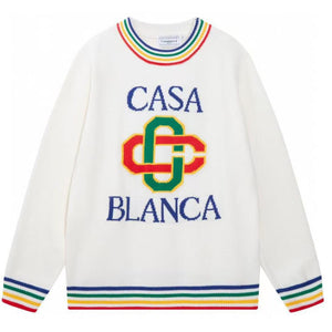 Imported Stacked Logo-Embroidered Sweatshirt