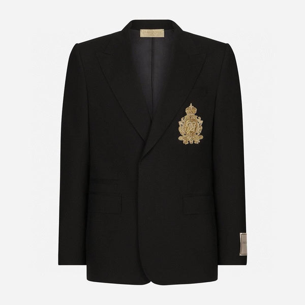 Luxury  Logo-Badge Blazer Pant Set