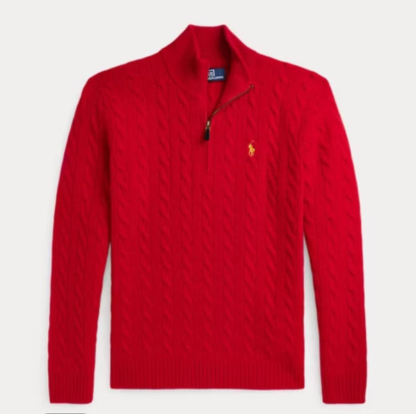 Men Luxury Cable-Knit Pullover