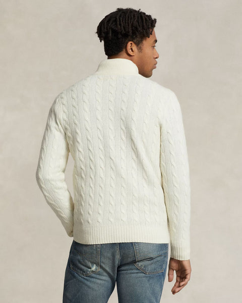 Men Luxury Cable-Knit Pullover