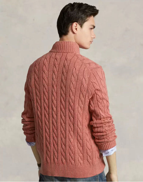 Men Luxury Cable-Knit Pullover