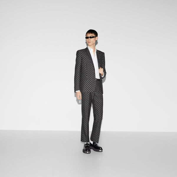 Luxury Wool jacket with GG Shadow