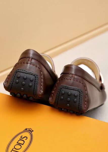 Branded Loafers With Metal Brand Logo