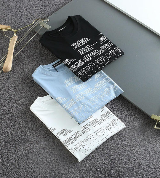 Luxury  Lettering Oversize Eagle Pattern T-Shirt