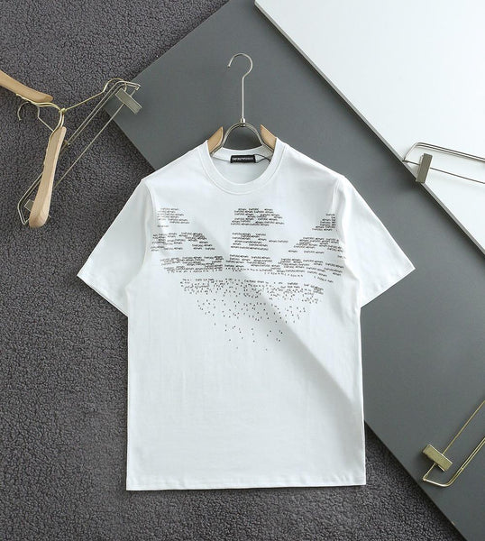 Luxury  Lettering Oversize Eagle Pattern T-Shirt