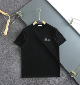 Luxury Drop Shoulder T-Shirt With  Brand Logo