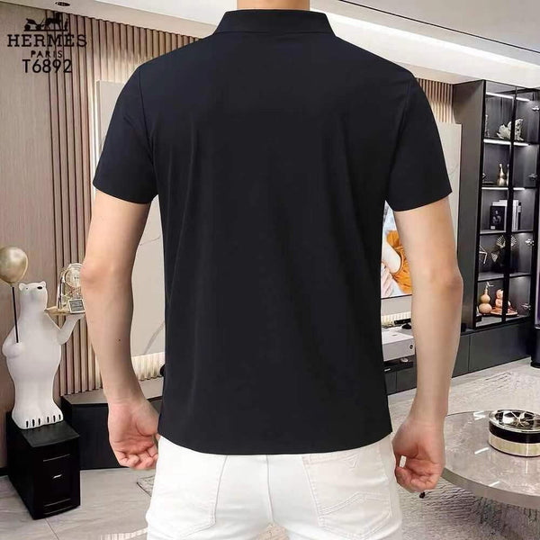 Premium Quality Patch Logo Polo Collar T-shirt