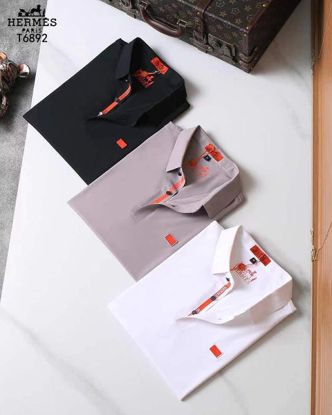 Premium Quality Patch Logo Polo Collar T-shirt