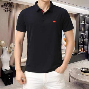 Premium Quality Patch Logo Polo Collar T-shirt