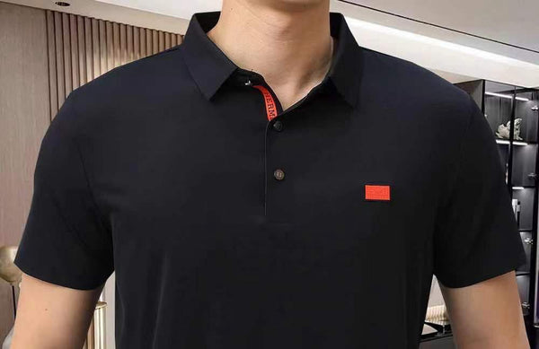 Premium Quality Patch Logo Polo Collar T-shirt