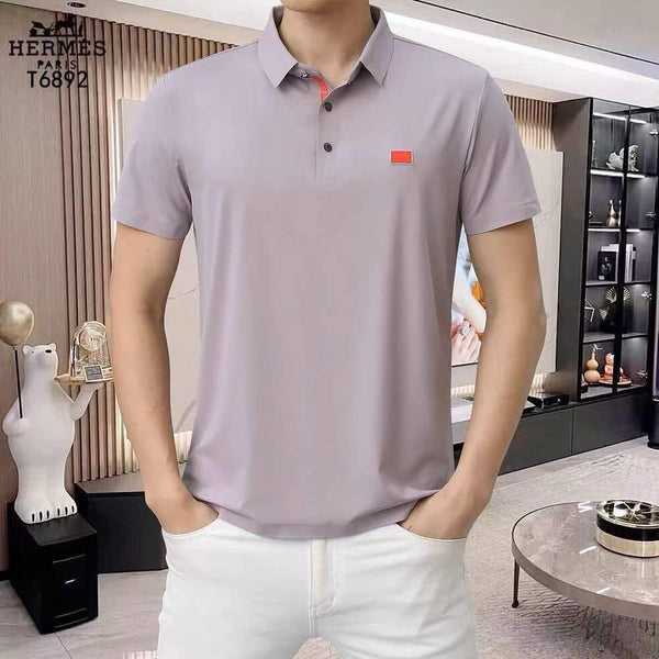 Premium Quality Patch Logo Polo Collar T-shirt