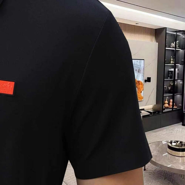 Premium Quality Patch Logo Polo Collar T-shirt