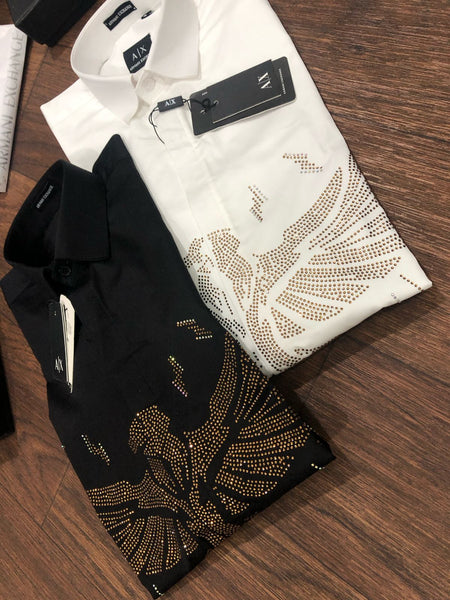 Premium Eagle Embellished Regular Fit Shirt for Men