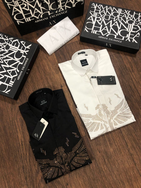 Premium Eagle Embellished Regular Fit Shirt for Men