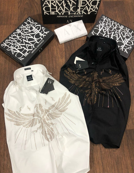 Premium Eagle Embellished Regular Fit Shirt for Men