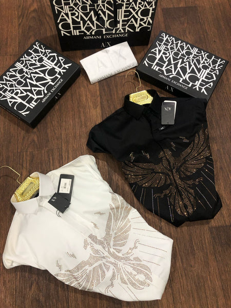 Premium Eagle Embellished Regular Fit Shirt for Men