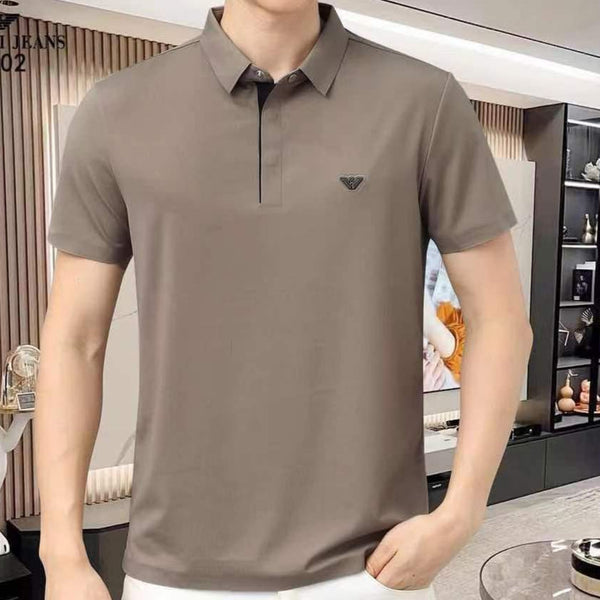 Branded Comfortable Patched Logo Regular Fit Polo  T-shirt