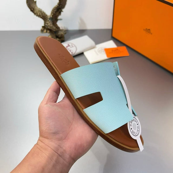 Premium Branded  H Cut Style  Leather Slipper