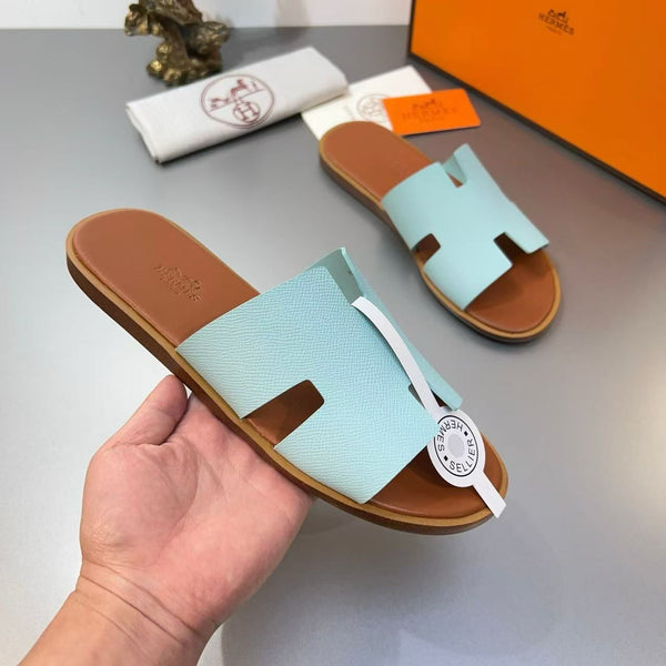 Premium Branded  H Cut Style  Leather Slipper