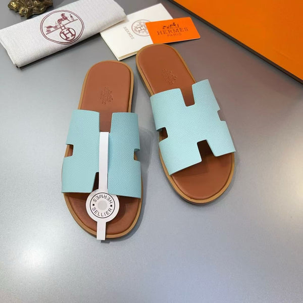 Premium Branded  H Cut Style  Leather Slipper