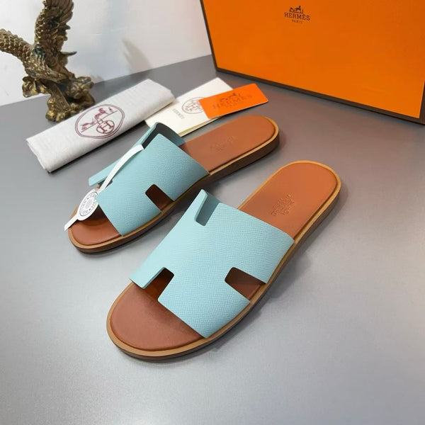 Premium Branded  H Cut Style  Leather Slipper