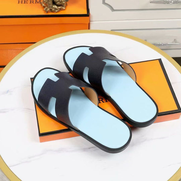 Branded Leather Slipper For Men