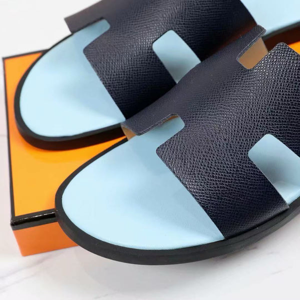 Branded Leather Slipper For Men
