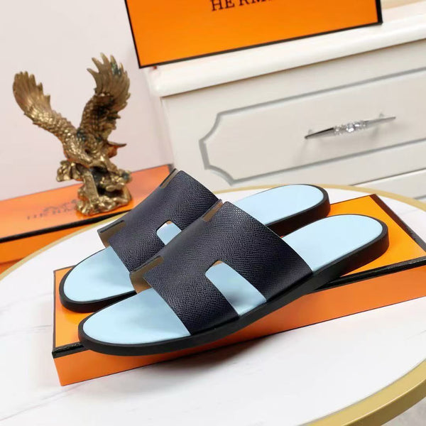 Branded Leather Slipper For Men