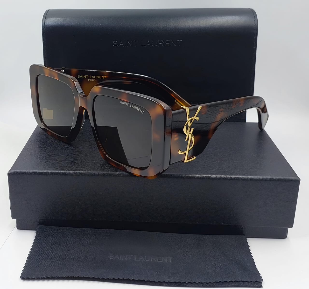 Premium Oversized Bold Arm, Sunglass With Initial Logo Men  Sunglass