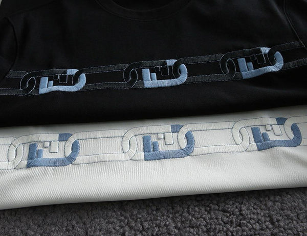 Imported  Brand  Embroidery Clip Logo T-shirt