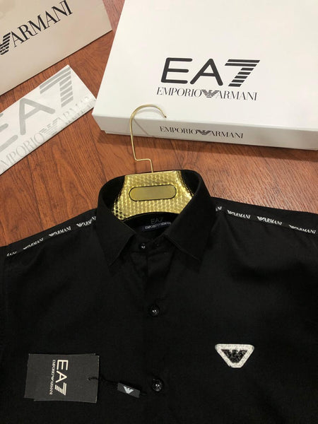 Imported Patched  Regular Fit  Cotton Shirt