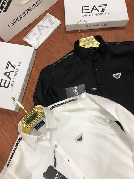 Imported Patched  Regular Fit  Cotton Shirt