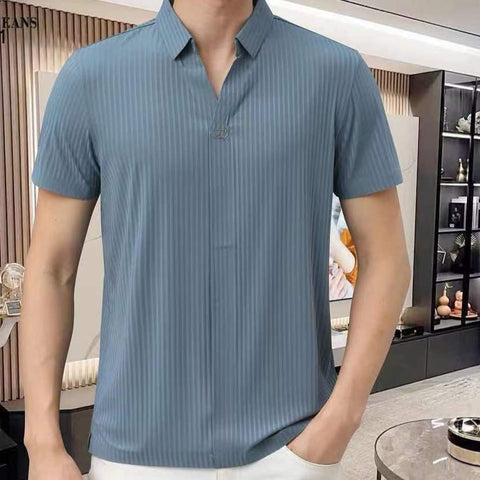 Fashionable &  Stylish  Luxury Brand T-shirt With Classic Collar