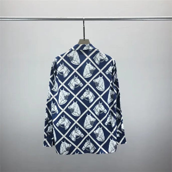 Premium Equestrian-Print Full sleeve Shirt