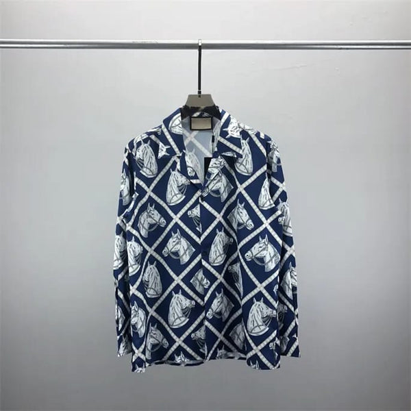 Premium Equestrian-Print Full sleeve Shirt